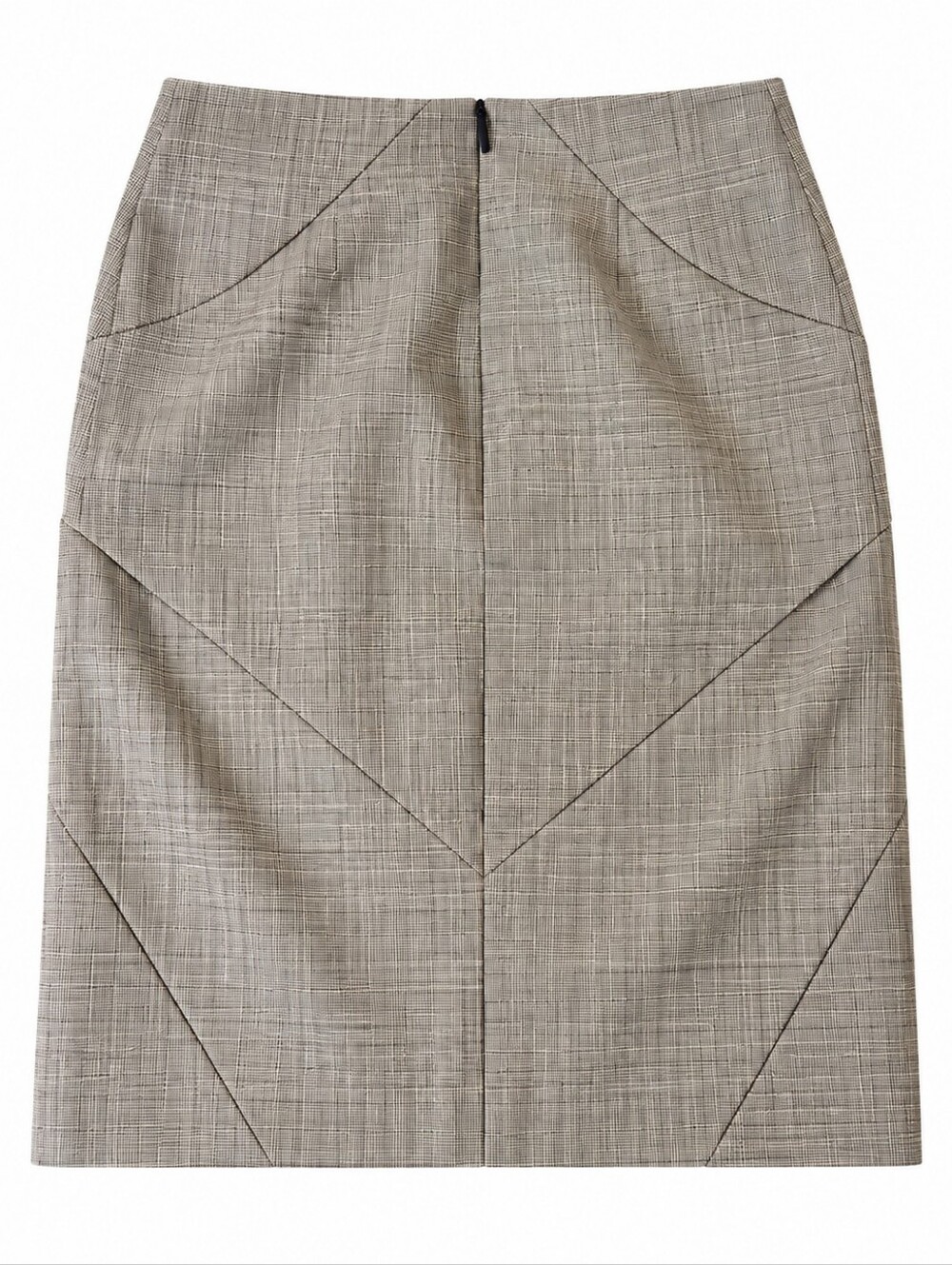 Alexander McQueen Wool Geometric Pencil Skirt IT 40 US 4 Made in Italy